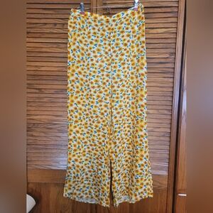 WeWoreWhat NWT Sunflower Pattern  Pull On Pants Size Large